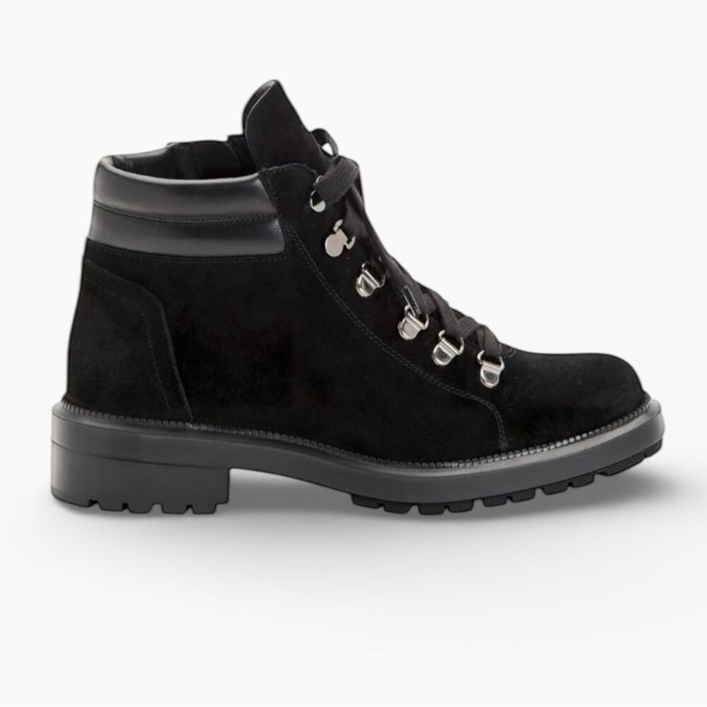 Aquatalia Liviana Weatherproof Black Suede Boots – Sz 9M